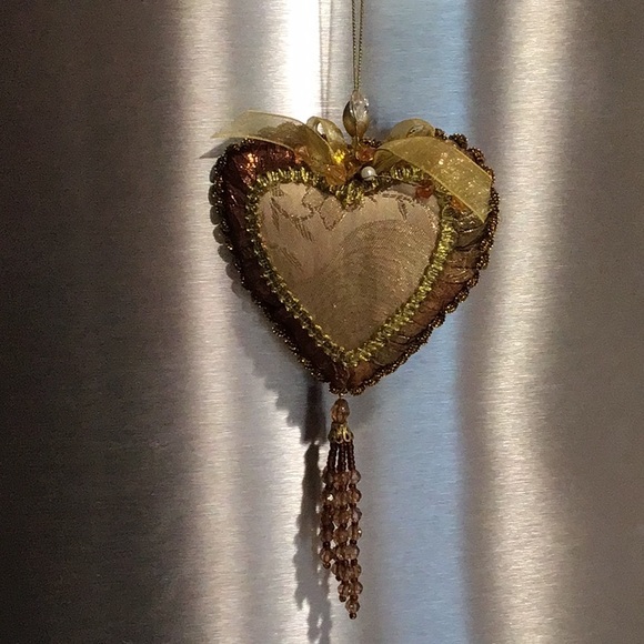 Other - Fabric Heart Shaped Christmas Ornament